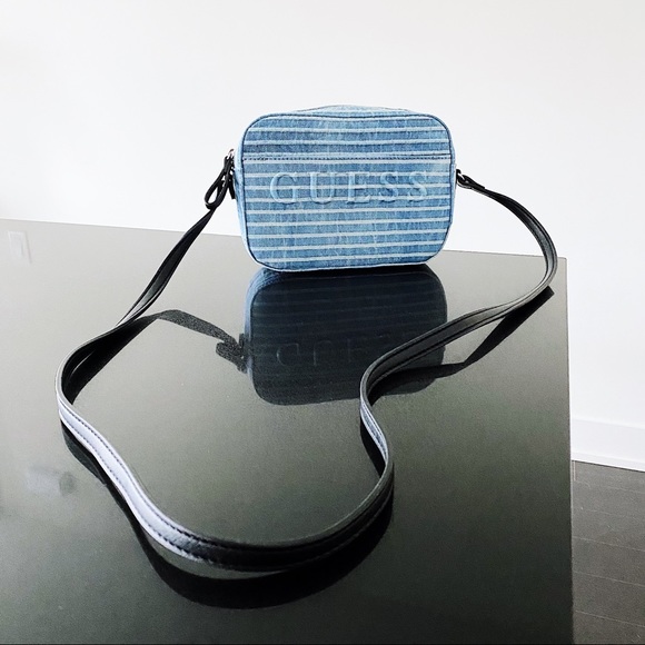 Guess Handbags - Guess Laken Striped Denim bag